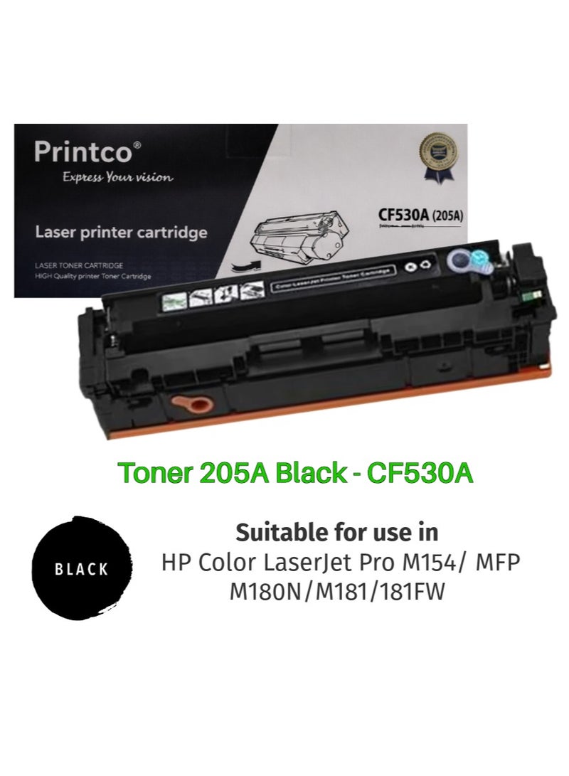 برينتكو حبر 205A أسود - CF530A - Image 1